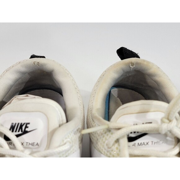 BF Women's Size 9 Nike Air Max Thea Athletic Running Shoes Sneakers White Black - Picture 4 of 10